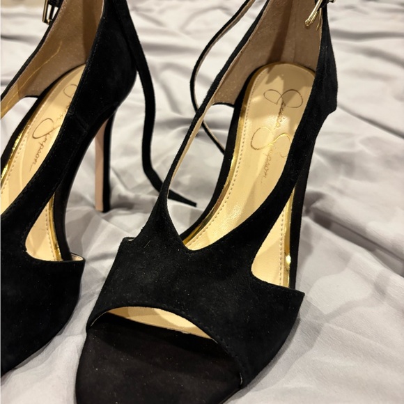 Jessica Simpson Shoes - Jessica Simpson Black Stiletto Peep Toe Heels